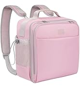 SKYDUE 3-Inch 650-Sheet Zipper Binder with Adjustable Shoulder Strap &amp; Handle, 3-Ring Zip Up Bind...