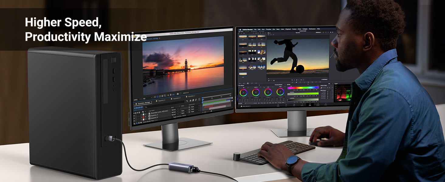 UGREEN USB to Ethernet Adapter USB 3.0 to 10 100 1000 Mbps Gigabit