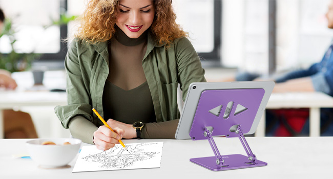 ipad-stand-holder-for-desk-tablet-stand-pink-ipad-stand-holder