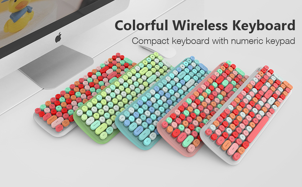 Colorful Wireless Keyboard