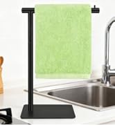 Hand Towel Holder, Stainless Steel Towel Holder Stand for Bathroom, L-Shaped Hand Towel Rack Stan...