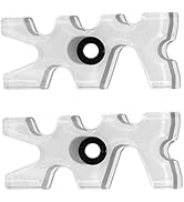 Toddmomy 2pcs Plastic Pool Cue Bridge Head Wall Shelf Brackets, Clear