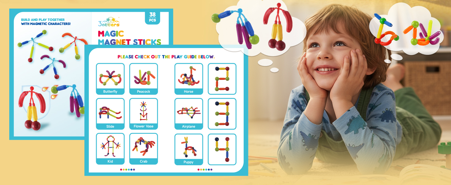 magnetic building sticks