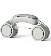 Qoqooice Portable Neck Fan 6H Runtime Ultra Quiet 1600mAh Battery Operated Fan with 3 Speeds Pers...