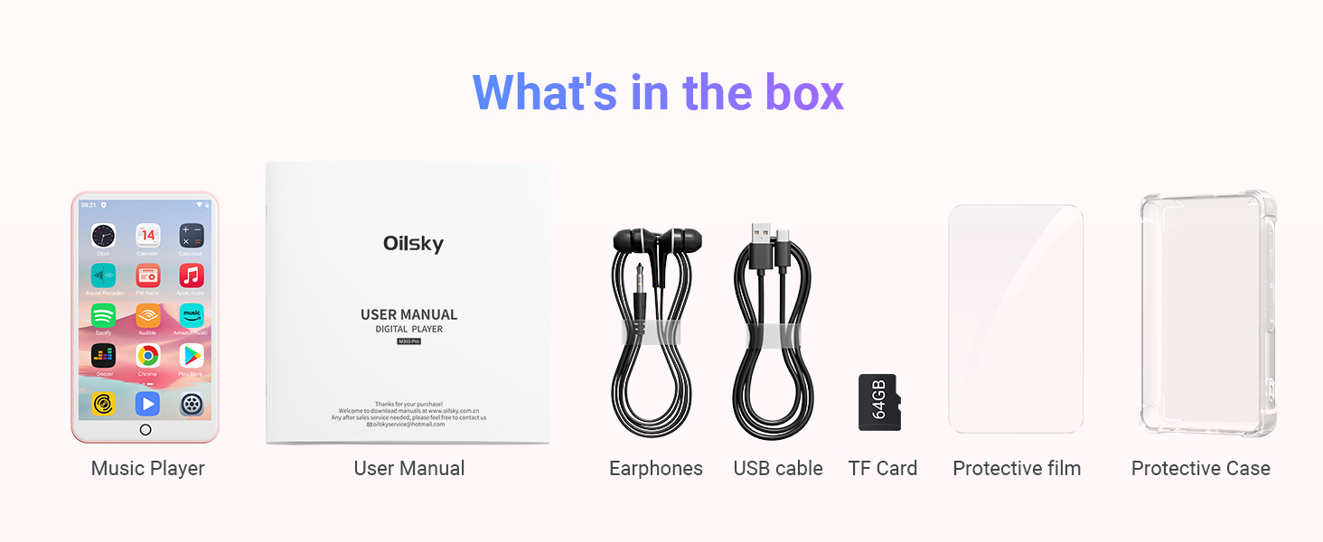 MP3 Player with Bluetooth and WiFi