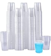 SIUQ 1500 Pack 3 oz Clear Plastic Cups, Disposable Bathroom Mouthwash Cups, Small Cold Drinking C...