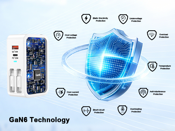 4-in-1 Retractable Wall Charger