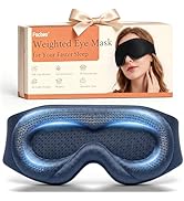 Weighted Eye Mask for Sleeping - 100% Blackout Sleep Mask for Women &amp; Men, 3D Contoured Eye Mask ...
