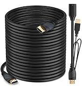 HDMI Cable 4K (100 Feet) GearIT - High Speed HDMI In-Wall CL3 Rated with Signal Booster - 4K, 108...