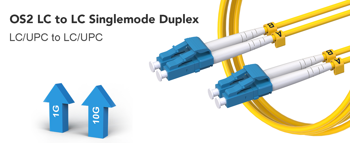 Single mode fiber Lc to Lc OS2 9/125um LZSH