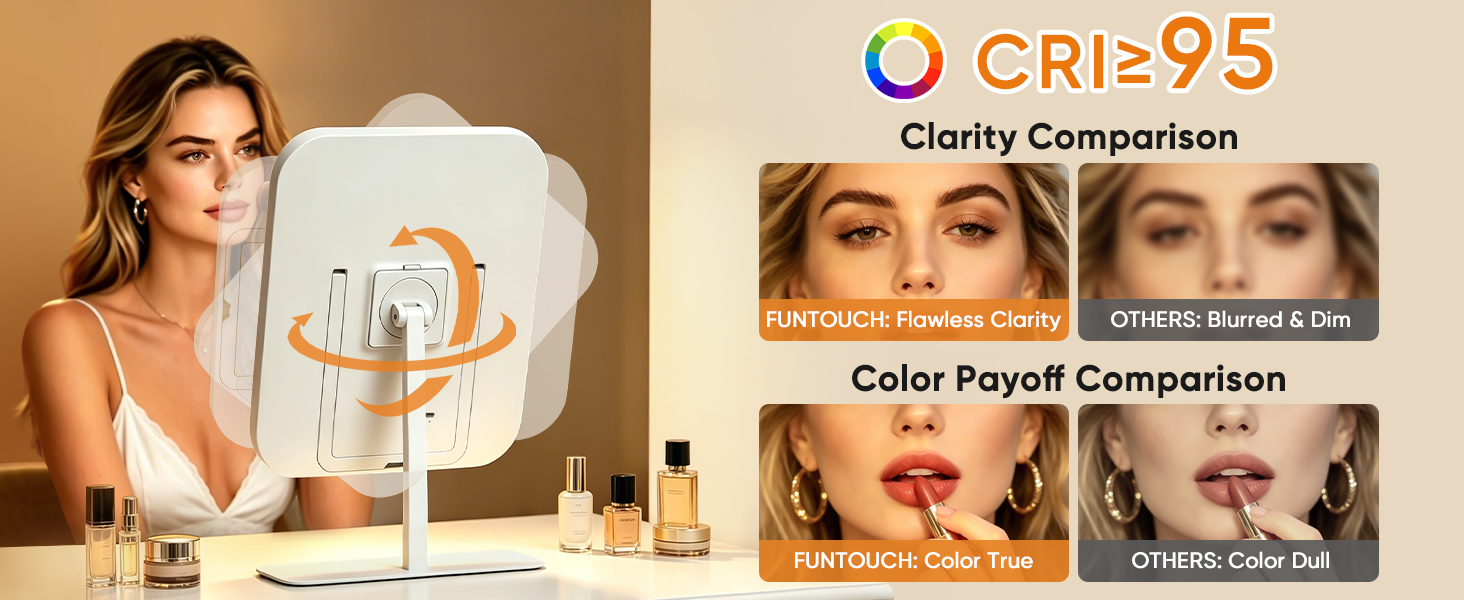 makeup light mirror