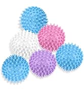 6 Pack Laundry Balls for Dryer, Dryer Balls Laundry Reusable, Dryer Ball Plastic Pellet Packs for...
