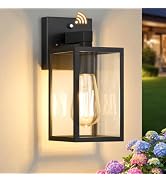 FOLKSMATE Dusk to Dawn Outdoor Wall Light Fixture Waterproof Black 1 Pack | Waterproof Wall Mount...