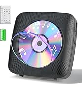 Gueray CD Player Portable with Bluetooth Wall Mountable, CD Music Battery Operated Players for Ho...