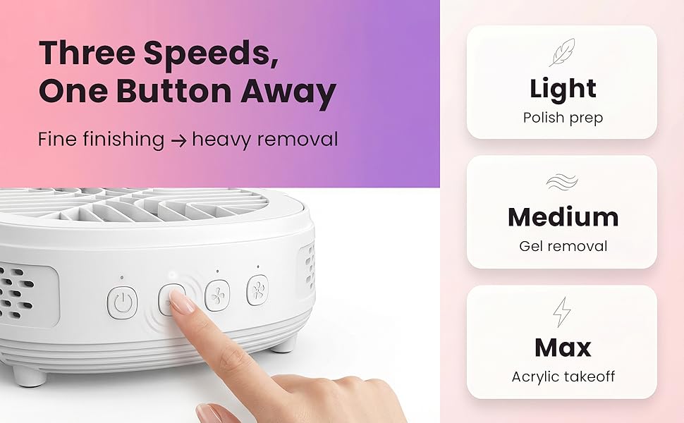 Three Speeds, One Button Away