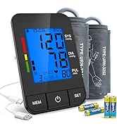 SDUNW Automatic Upper Arm Blood Pressure Monitor for Home Use with 9-17in &amp; 13-21in L/XL/Extra La...