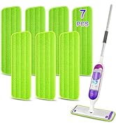 7 Pack Reusable Mop Pads for Swiffer PowerMop - MEXERRIS Microfiber Mop Pads Refills Washable Pow...