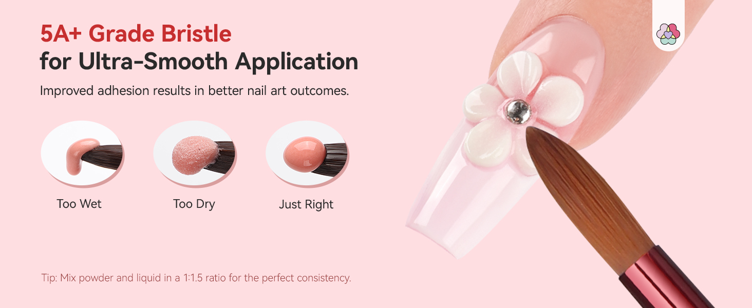 acrylic nail brush set