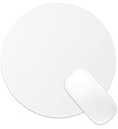 ProElife Premium Mouse Pad 8.66-inch Slim Round Mat Waterproof PU Leather Mouse Mat Anti-Slip Cir...