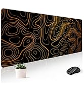 Stanoha Mouse Pad Desk Mat Gaming Large Keyboard Cute Office Desktop Computer Laptop Topographic ...