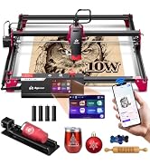 Algolaser 10W Laser Engraver Machine - Laser Engraver/Cutter with Rotary Roller &amp; Laser Engraver ...