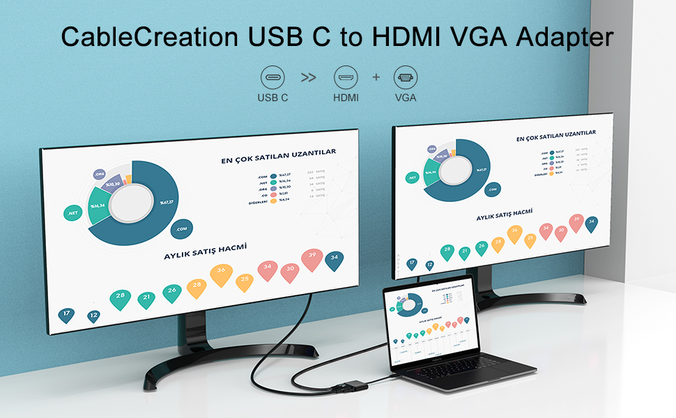 USB C to HDMI VGA