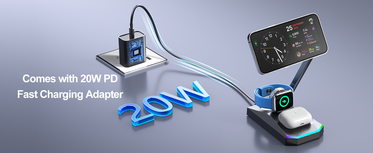 iphone wireless charger fast charging