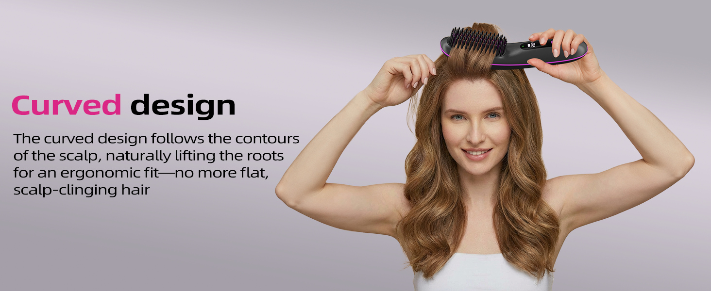 hair straightener brush