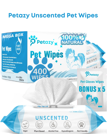 Petazy unscented pet wipes