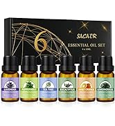 Essential Oil Set - Essential Oils - Pure Essential Oils - Perfect for Diffuser, Aromatherapy, Ma...