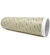 3M 468MP Double Sided Adhesive Transfer Tape Sheet Roll, 12" Width x 20 ft