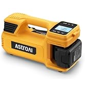 AstroAI TC4 Portable Air Compressor Tire Inflator, 470W 18V Cordless Air Pump for Truck Tires wit...