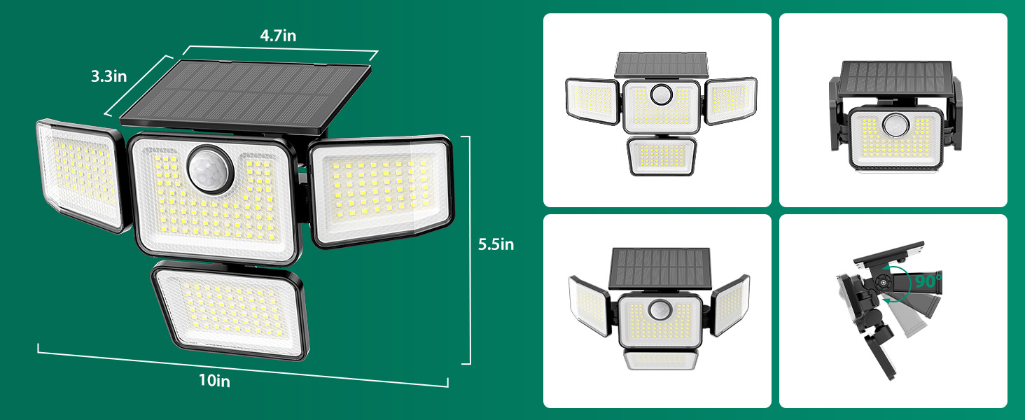 4 heads wider beam angle