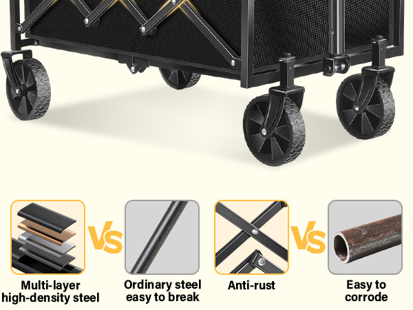folding wagon cart with wheels, foldable wagon cart with wheels, collapsible wagon cart