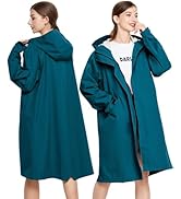 LAMA Long Raincoat for Women, Lightweight Rain Coat with Hooded, Waterproof Rain Jacket, Packable...