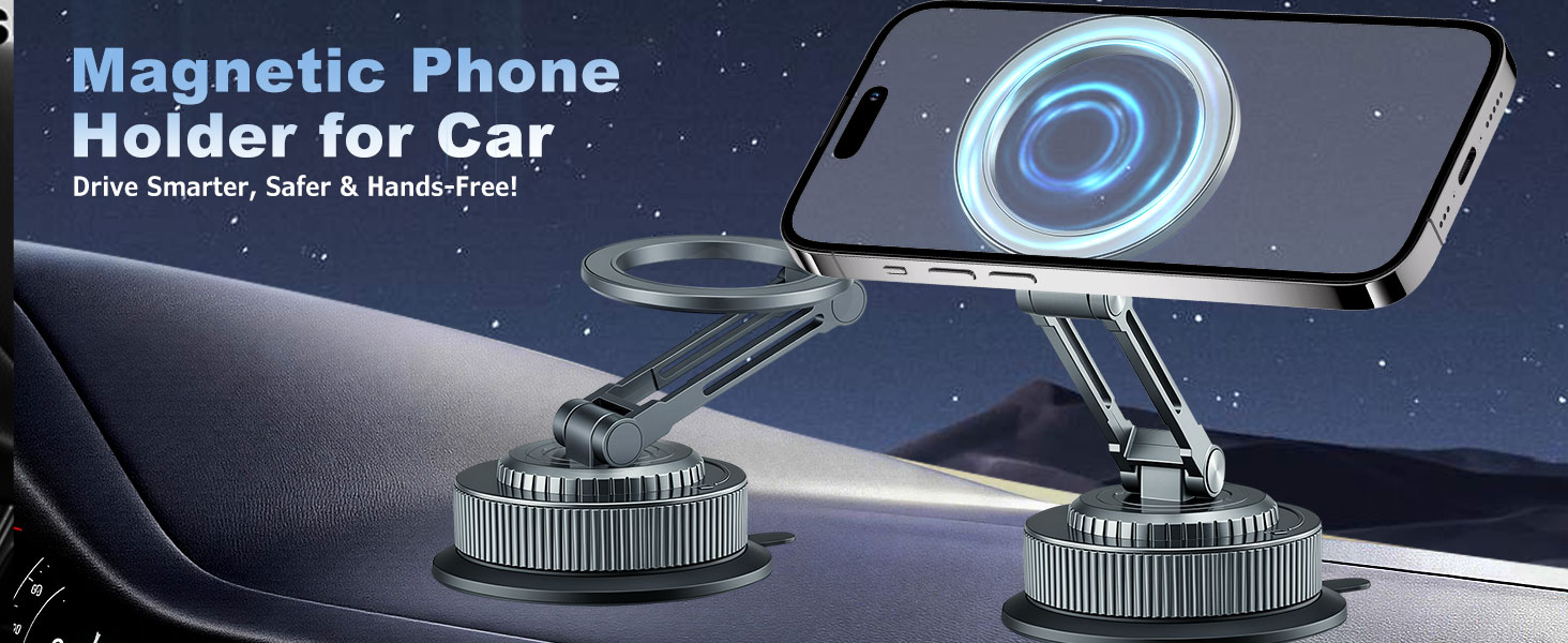 Magnetic Phone Holder for Car – Drive smarter, safer, and hands-free