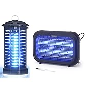 YISSVIC Bug Zapper Outdoor Plug in Plus 20W Bug Zapper Replaceable Double-Sided Electric Grid