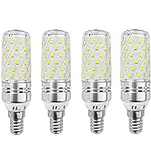 E12 LED Corn Bulbs 16W AC85-265V LED Candelabra Bulb (4 Pack) 80 LEDs 2835 SMD 1500LM 120W Incand...