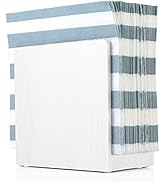 Napkin Holder For Table - Wooden Farmhouse Napkin Holders, White Simple Upright Vertical Dining T...