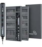 STREBITO Mini Electric Screwdriver Set, 70-in-1 Max Precision Electric Screwdriver Kit with Light...