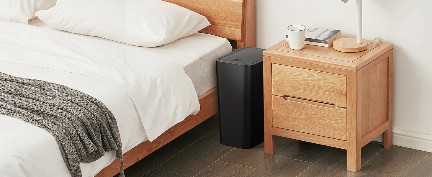 small bathroom trash can