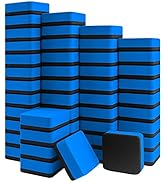 Mini Dry Erase Erasers, IHPUKIDI 48 Pack Magnetic Whiteboard Dry Erasers Chalkboard Cleaner Wiper...