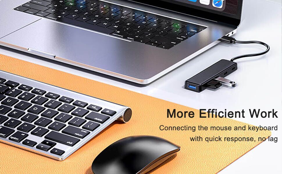 Powered USB 3.0 Hub (5 in 1) with usb c usb 3.0 data ports