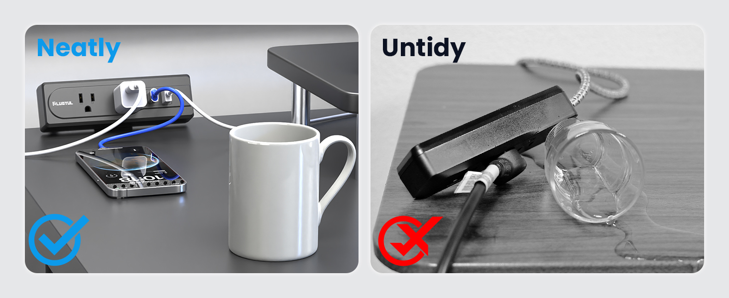 under desk power strip desk clamp power strip desk power station desk outlet station