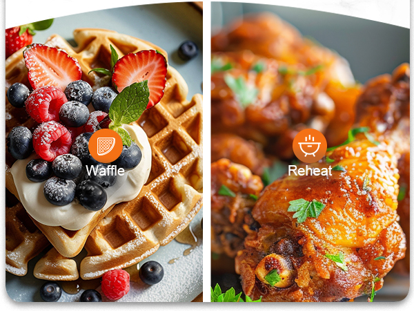 make waffle reheat warm cold food