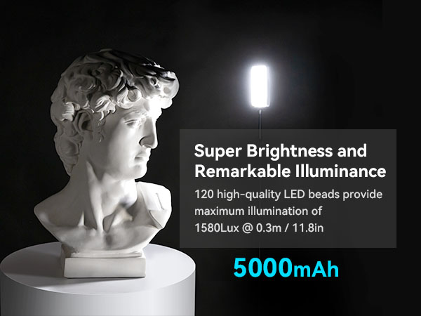 rgb video light portable mini video light panel photography led long battery life 