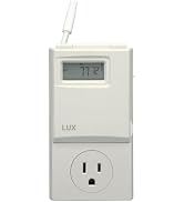 Lux WIN100 Programmable 5-2 Day Thermostat; Plug-in Line Voltage; Batteries Included