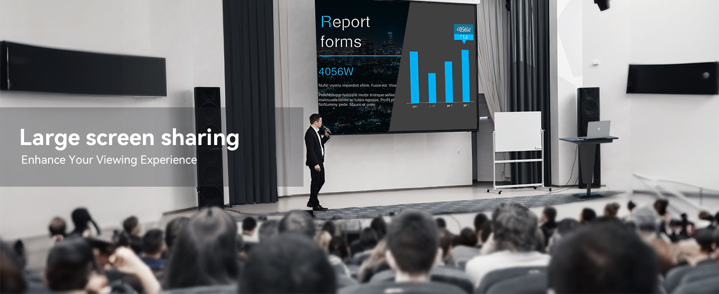 Wireless HDMI Transmitter and Receiver, Wireless HDMI Extender Kit 4K 2.4G/5G for Streaming TV