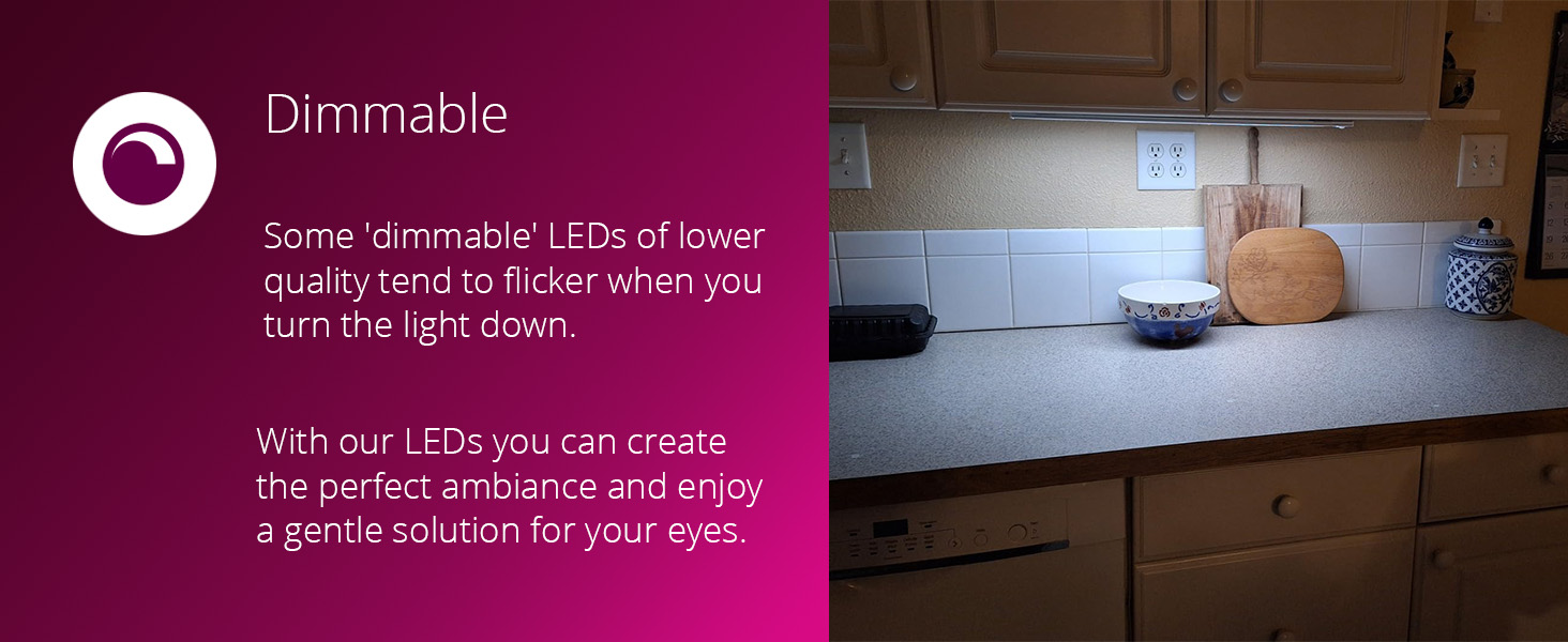 dimmable rechargeable under cabinet lighting
