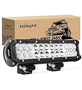 Nilight - NI06A-72W 12Inch 72W Spot Flood Combo Led Light Bar Off Road Lights Boat Lights Fog Lig...